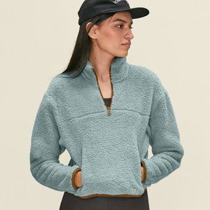 Girlfriend Collective Ice Recycled Half-Zip Fleece